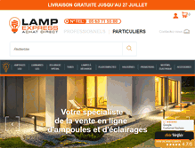 Tablet Screenshot of lampexpress.fr